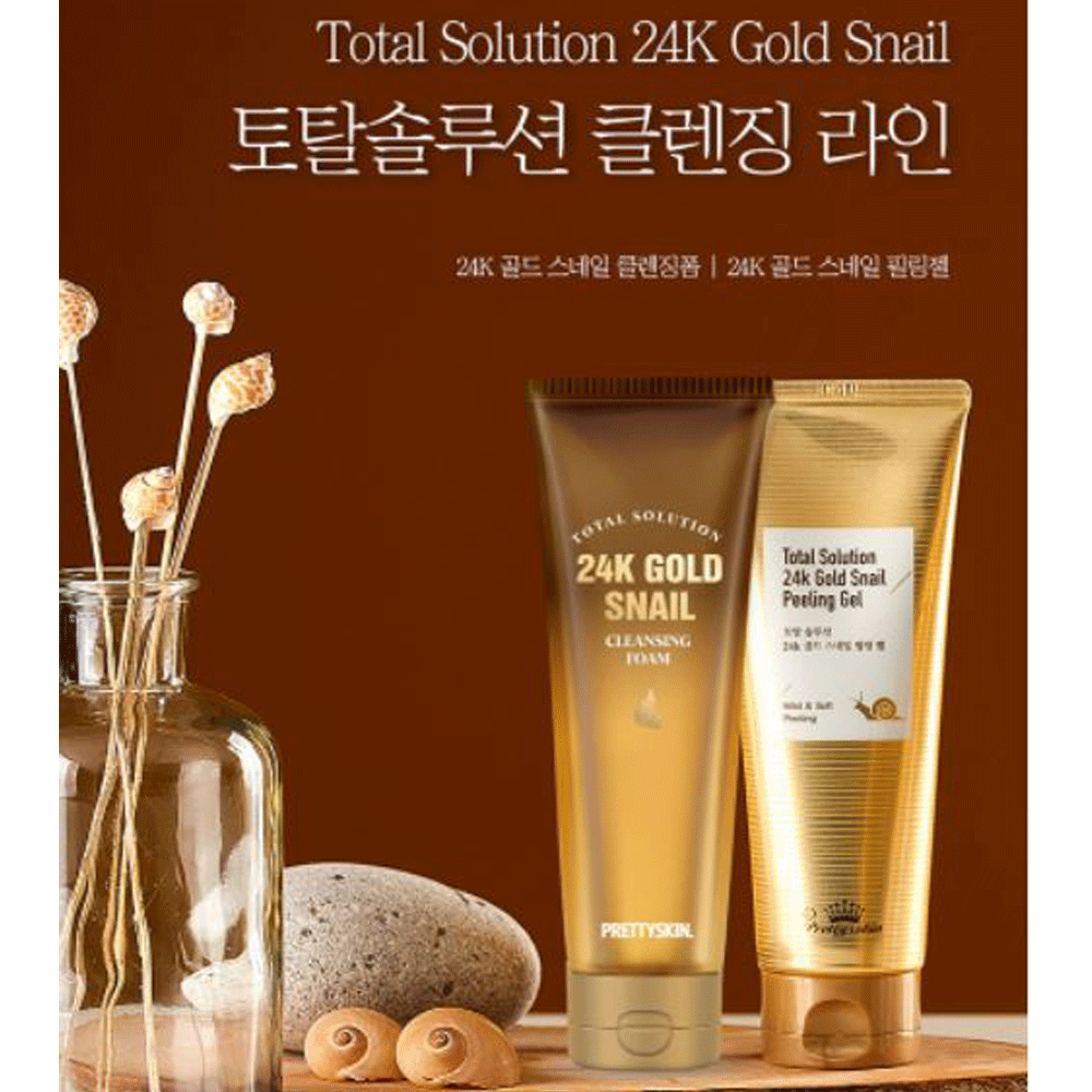PRETTY SKIN Total Solution 24K Gold Snail Cleansing Foam