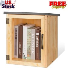 Outdoor Library Box Literature Exchange Box Outdoor Book Storage 13x11x16.5 Inch