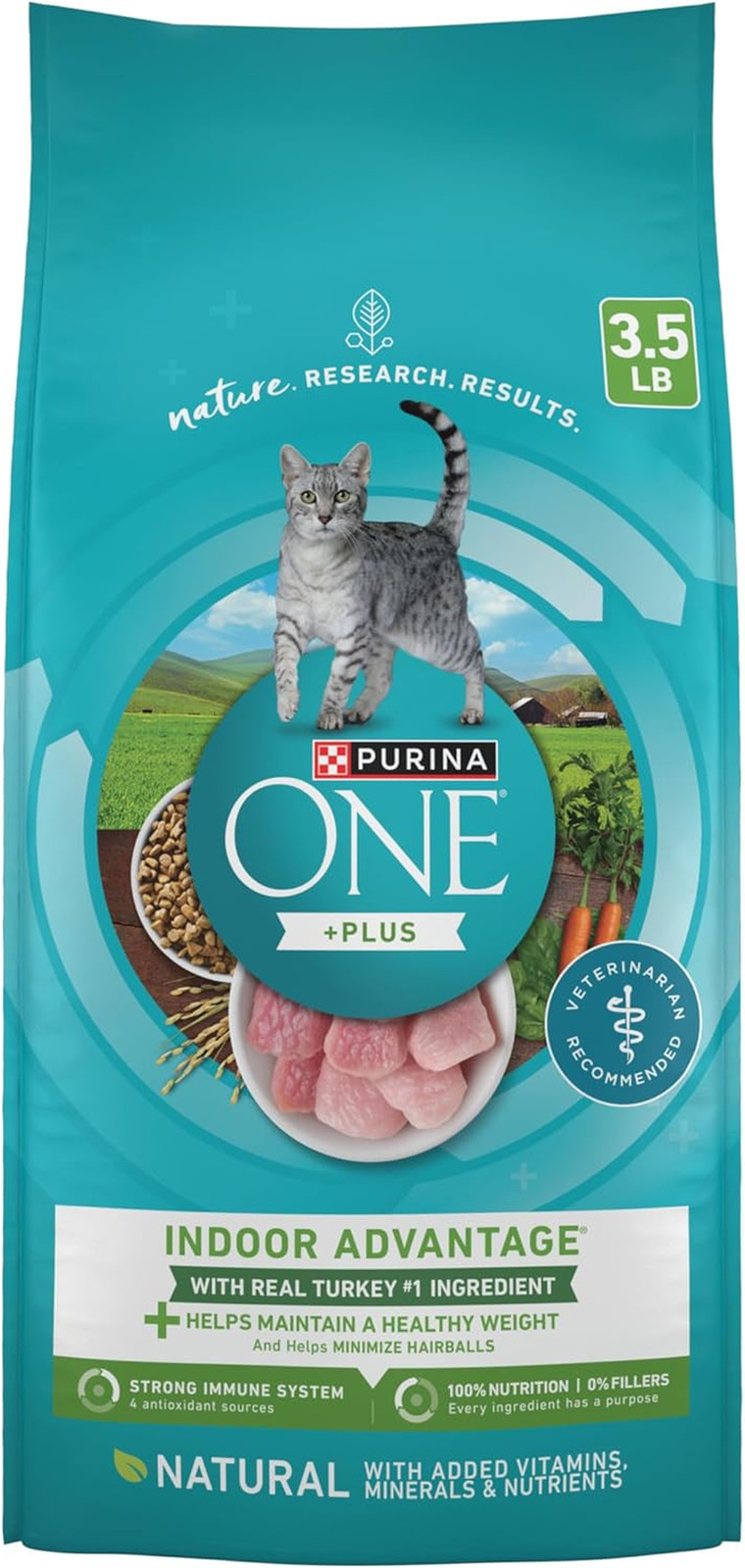 Natural, Low Fat, Weight Control, Indoor Dry Cat Food, +Plus Indoor Advantage -