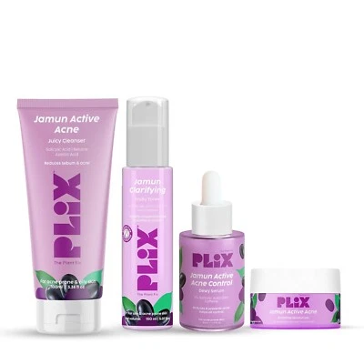 PLIX - THE PLANT FIX The Plant Fix Plix Jamun Active Acne Range Kit -Reduces Active Acne & Detoxifies