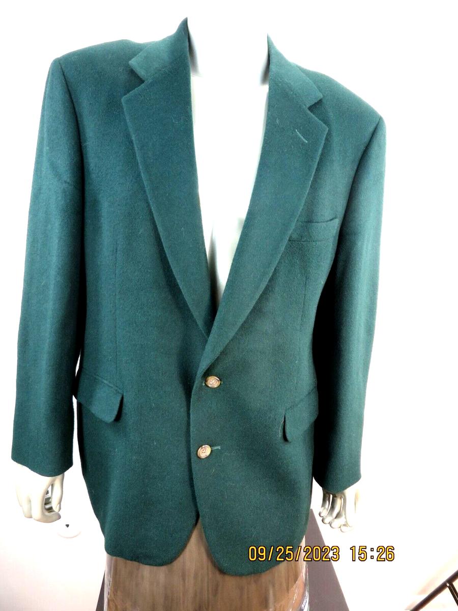 J.G.HOOK SZ L 100% Camel Hair VTG Made USA Hunter Green