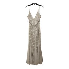 NWT Vow'D White Beaded Bridal Dress Size US 16
