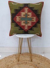 Indian Vintage Cushions Handmade Kilim Pillow...