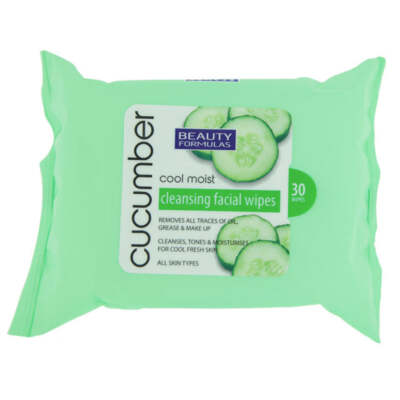 Beauty Formulas Gurkenreinigung Gesichtstücher