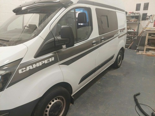Transit Custom LWB Camper Mountains Side Graphics Vinyl Decals KIT - Picture 3 of 6