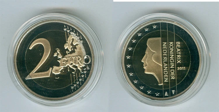 Niederlande 2 Euro Kursmünze PP/Proof (Wählen Sie unter: 1999-2019) - Bild 1 von 1