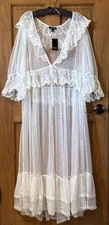 TORRID LACE KIMONO MAXI DRESS GOWN DUSTER 3 3X 3XL 22/24 NEW
