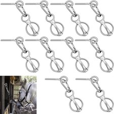 Nuenen Horse Tie Ring Stainless Steel Horse Tack and Supplies Safety Accessor...