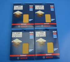 Image of 10Pk BOSCH EXPERT 115 x 107mm Sanding Sheets Hook Loop 6 Hole P40 - P240 Select: