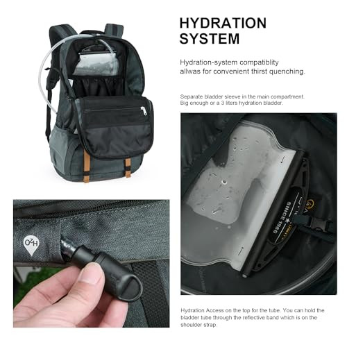 40L Hiking Backpack Lightweight Travel Backpack for Men&Women 40l-dark Grey - Picture 5 of 7