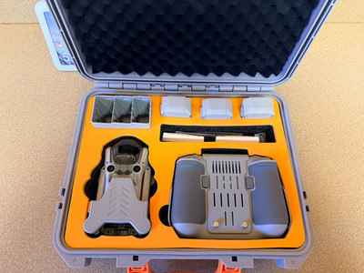 DJI Mini 3 Pro Drone Fly More Combo w RC Remote, Custom Hard Case, 3 batteries