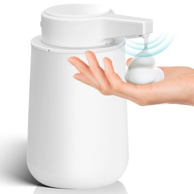 Automatic Soap Dispenser Foaming Touchless: 9oz Plastic White Modern Recharge...