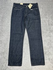 Levis 514 Jeans Mens 34 Blue Denim Cotton Mid Rise Slim Straight Fit 34x31 New