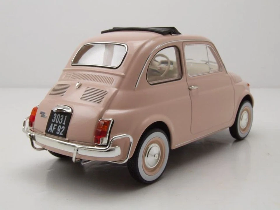 Fiat 500 L 1968 Rosa Con Embalaje Original Modelo De Coche 1:18 Norev - Imagen 2 de 4