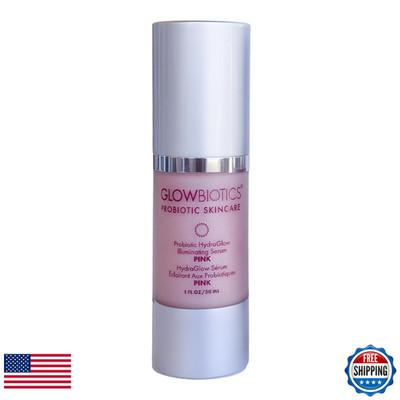 Glowbiotics Probiotic Hydraglow Illuminating Serum Pink Hydrating Dew Drops For