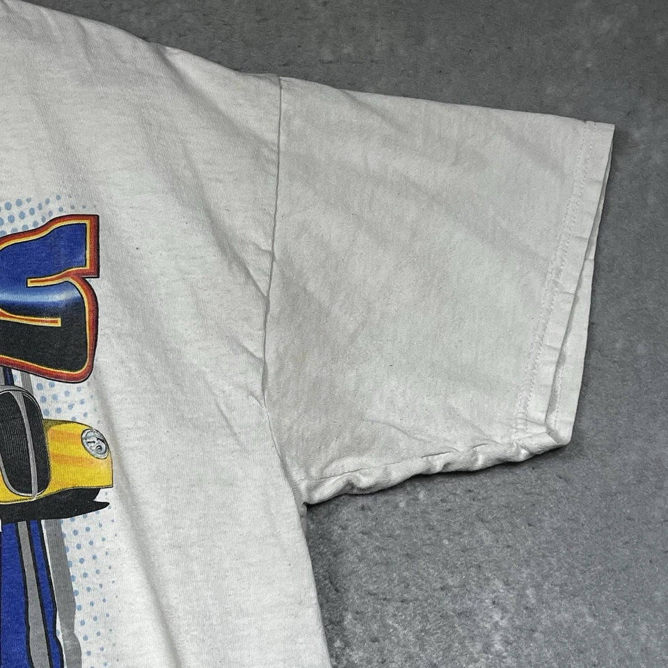 Camisa Mopar De Colección Para Hombres Talla XL Blanca Rock Rockingham Dragway Raceway Park Foto 4 de 4