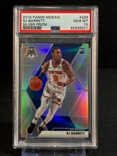 RJ Barrett 2019-20 Mosaic Silver Prizm Rookie Card #229 RC PSA 10 Gem Mint