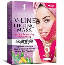 V Line Face Mask Chin Up Patch Double Chin Reducer Jawline Lifting Firming 5 Pcs