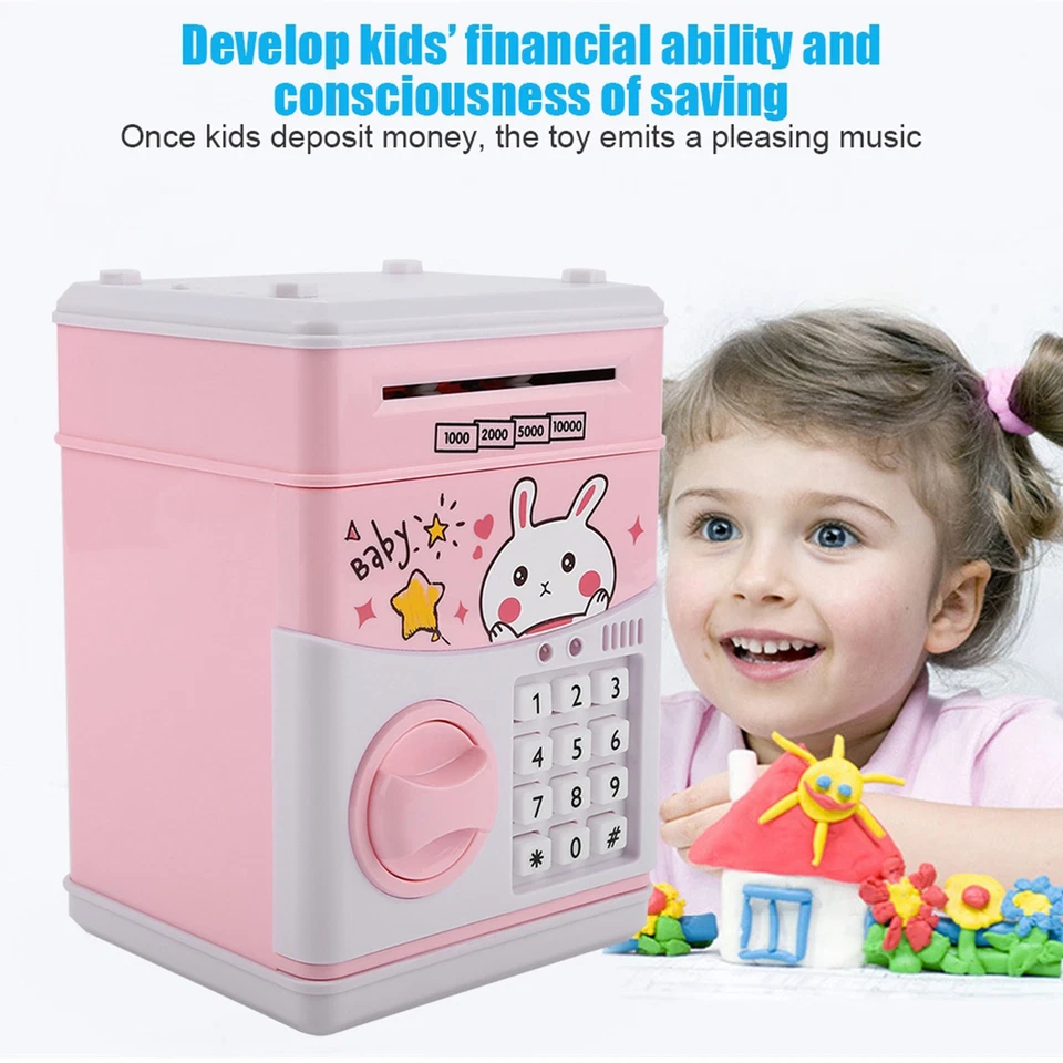 Toy Bank ATM Electric Password Money Box Automatic Saving Music Child Baby Kids - Image 2 of 4