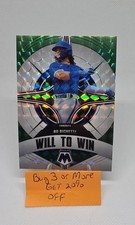 2022 Panini Mosaic - Will to Win Bo Bichette #WW-4 Green Mosaic Prizm