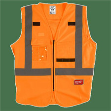 Milwaukee 48-73-5034 Milwaukee Tool Class 2 High Visibility Orange Safety Vest -