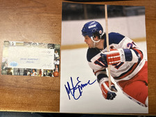 Mike Eruzione Signed 8x10 Miracle On Ice Hockey Photo AUTO COA