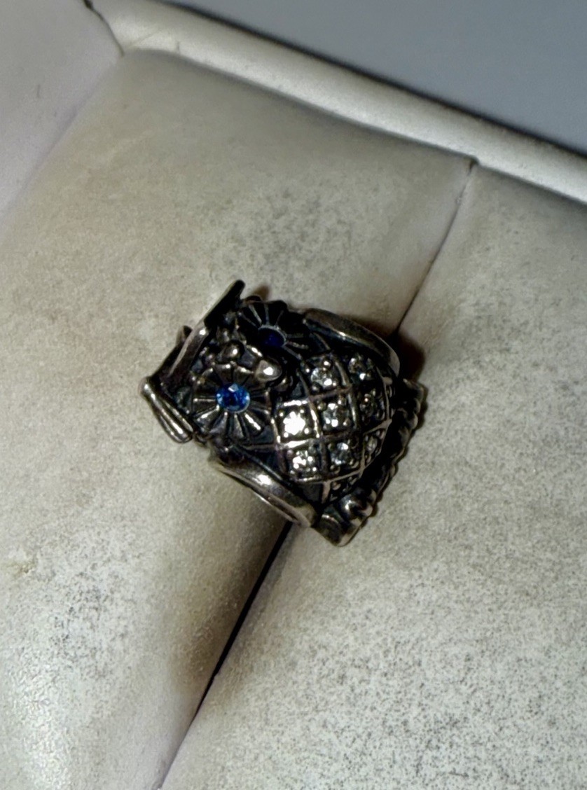 PANDORA Solid Sterling Silver Graduation Owl Char… - image 2