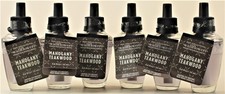 QTY 6 Bath  Body Works MAHOGANY TEAKWOOD Wallflowers Home Fragrance Oil Refills