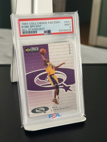 1997 U.D Collectors Choice Kobe Bryant All Star Quest Lakers HOF PSA 9 (LOW POP)