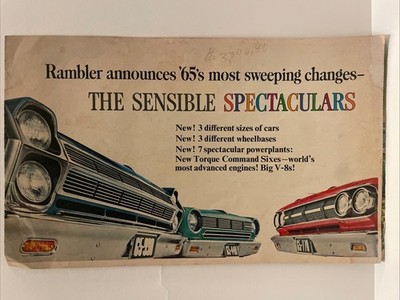Rambler 1965 Sensible Spectaculars Pamphlet