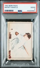 1952 BERK ROSS MICKEY MANTLE PSA 2