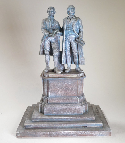Monumento a Goethe & Schiller Weimar 1857 escritores clásicos Faller ferrocarril escala G | Condition: Used