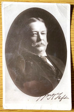 1908 RPPC - U.S. PRESIDENT WILLIAM HOWARD TAFT antique real photo postcard OHIO