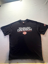 Harley Davidson Turkey T Shirt Mens 3XL Black Double Sided USA Made Biker Tee