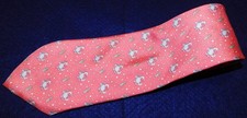 VINEYARD VINES MADE IN U.S.A. LIGHT PINK/BLUE/WHITE CRAB MOTIF TIE - NECK TIES.