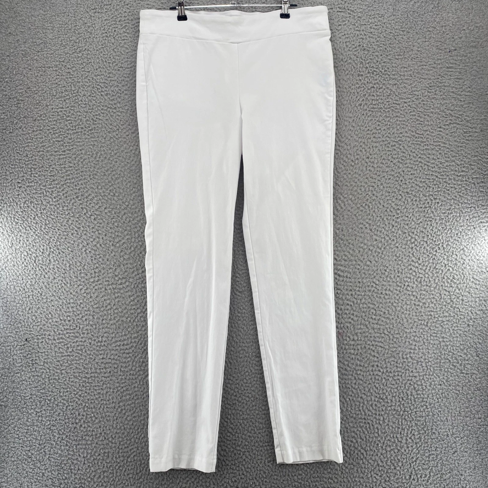 J McLaughlin Pants Womens 14 White Stretch Pull On Cropped Capri Everyday Casual
Opens in a new wind