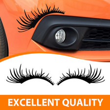 Car Eyelashes Stripe Decal Headlight Fog Eyebrow Stickers For Mini Cooper Beetle