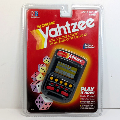 Milton Bradley Yahtzee Electronic Game 1995 Handheld Works (see video) SEALED