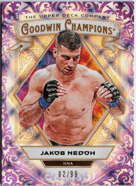 2025 Upper Deck Goodwin Champions #56 Jakob Nedoh Purple Diamond #/99