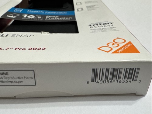 ZAGG Gear4 Denali Snap MagSafe Compatible Case for iPhone 14 Pro Max - Black - Picture 3 of 5