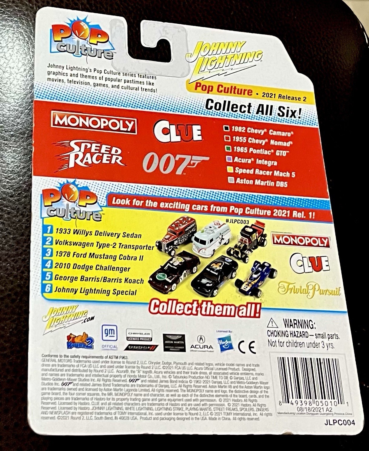 🏁 Johnny Lightning Pop Culture CLUE 1965 Pontiac GTO Mr. Green 1/64 🏁