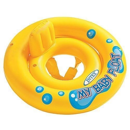 Intex 59574EP Baby Float Yellow Water Flotation Device with Pillow Backrest