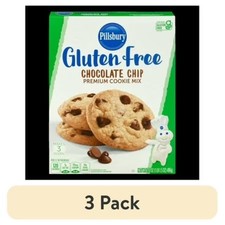 Gluten Free Chocolate Chip Cookie Mix Premium 17.5 oz Easy Bake Dessert 3 Pack