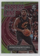 2022 Donruss Optic Express Lane Lime Green Prizm /149 Donovan Mitchell #6 18t1