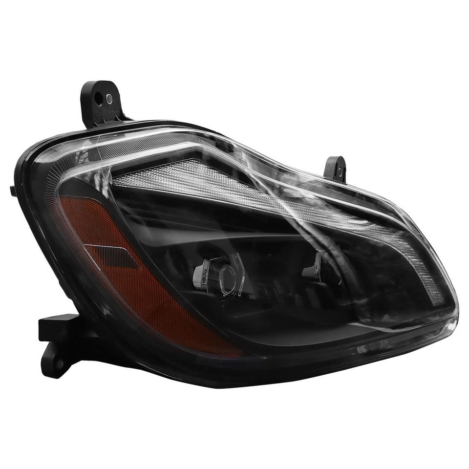 Faros LED negros para conductor pasajero Kenworth T680 2013-2021 Foto 4 de 4