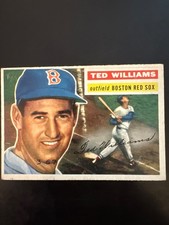 1956 Topps - Vintage Hall of Fame Ted Williams #5 Gray Back