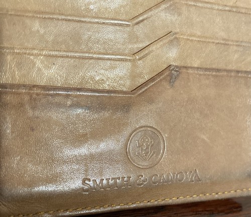 Cartera para tarjetas Smith & Canova de cuero negra plegable para hombre de colección - Imagen 4 de 6