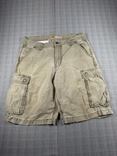 Carhartt Rugged Cargo Shorts Mens 34 Gray Cotton Relaxed Fit Tactical Outerwear
