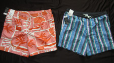Men's Cargo Water Short Swimsuit Side Pocket Swim Trunks Size XL Set of 2.