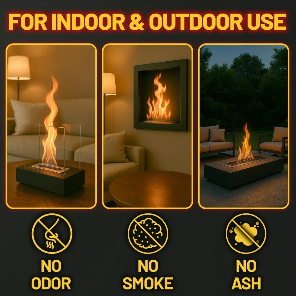 Premium Bio Ethanol Fireplace Fuel (20X1 L) Fires, ,Versatile - Image 3 of 4